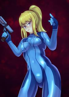 Zerosuit samus插画图片壁纸