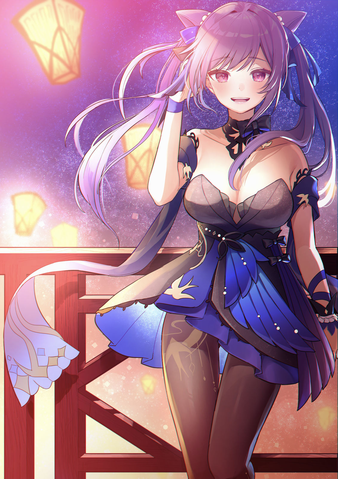 想让我和刻晴约会插画图片壁纸