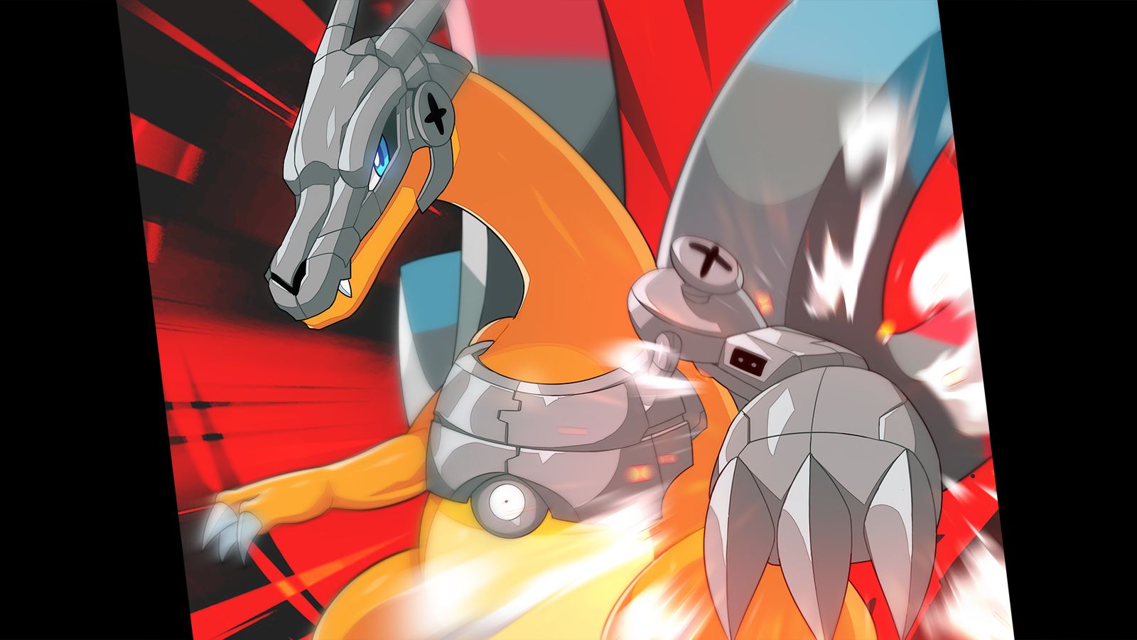 Pokemon fusion Villain F口袋妖怪混合插画图片壁纸
