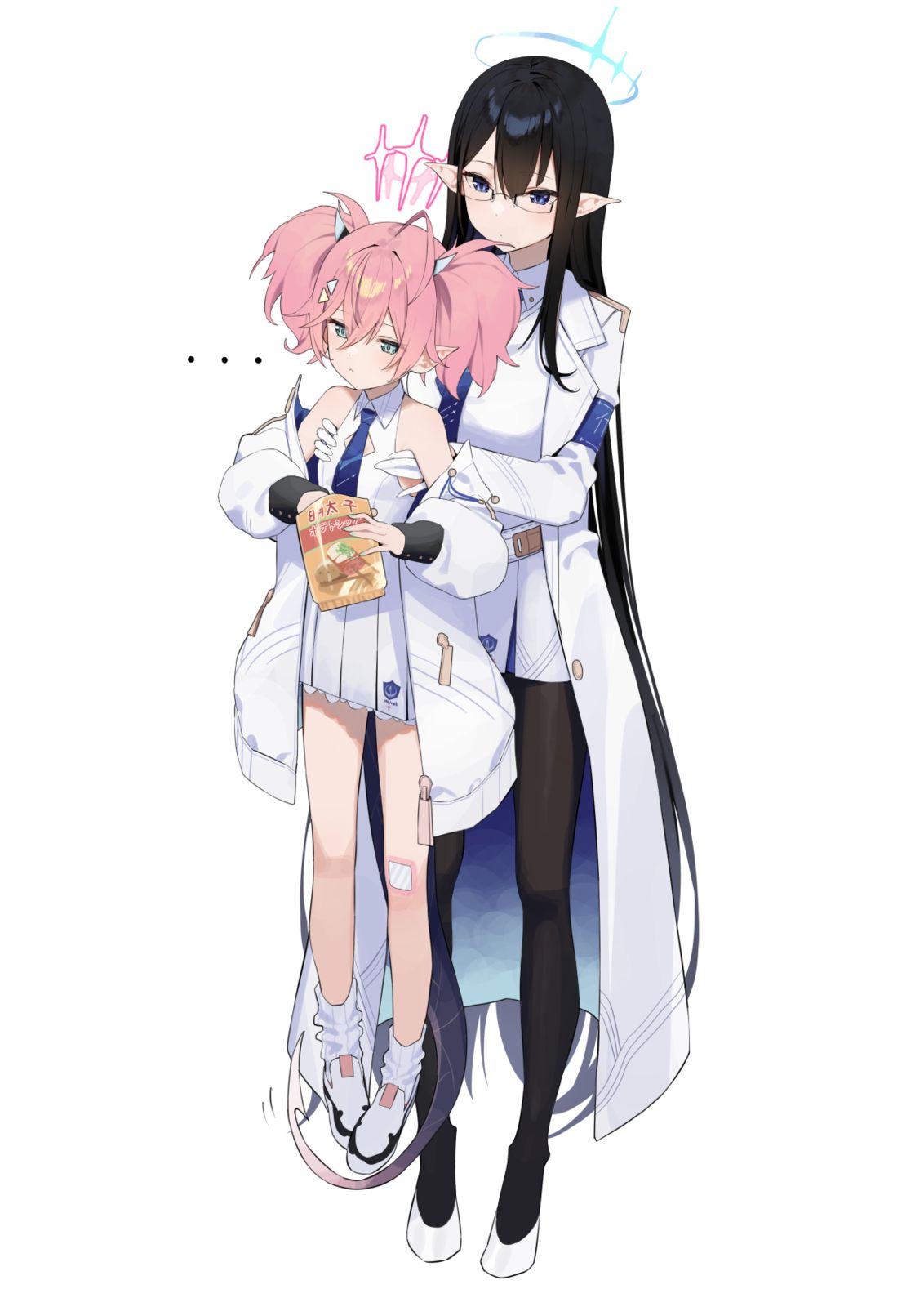 blue archive momoka , rin插画图片壁纸