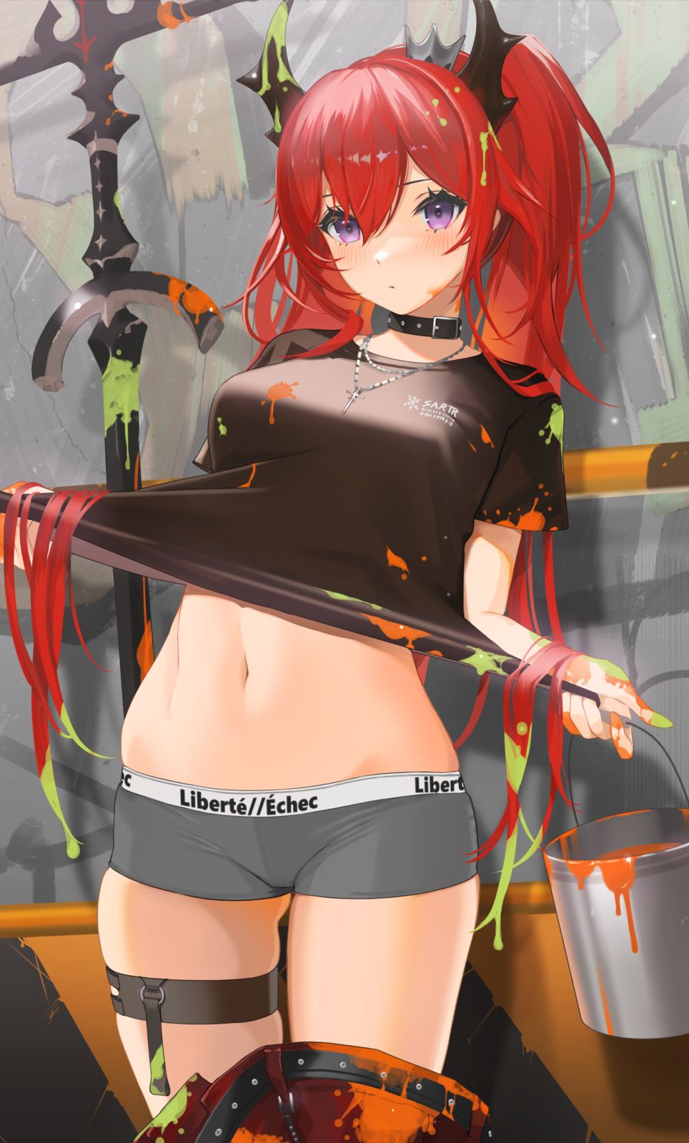 油漆桶插画图片壁纸