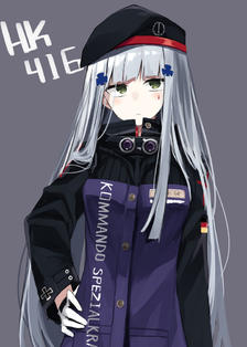 HK416插画图片壁纸