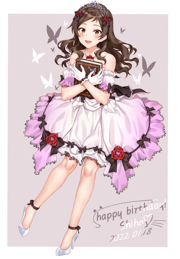 happy birthday shiho插画图片壁纸