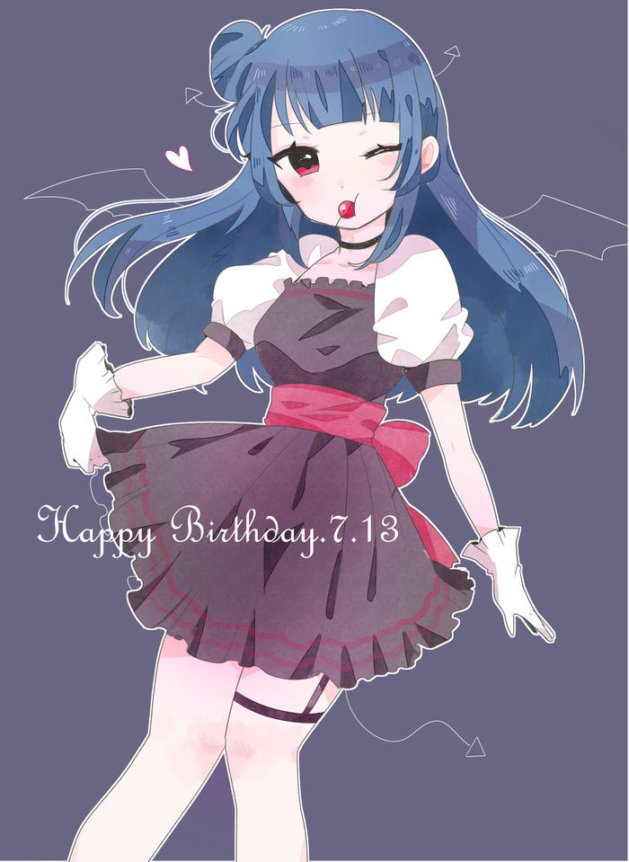7.13 Happy Birthday插画图片壁纸