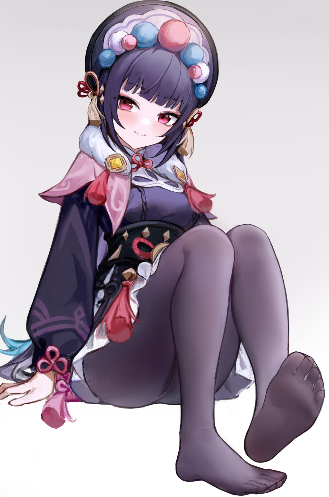 无题云堇着袜足底