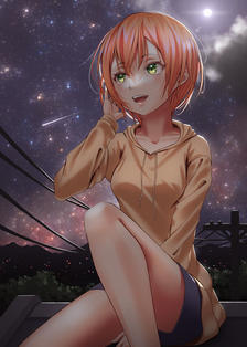 Rin under the night sky插画图片壁纸