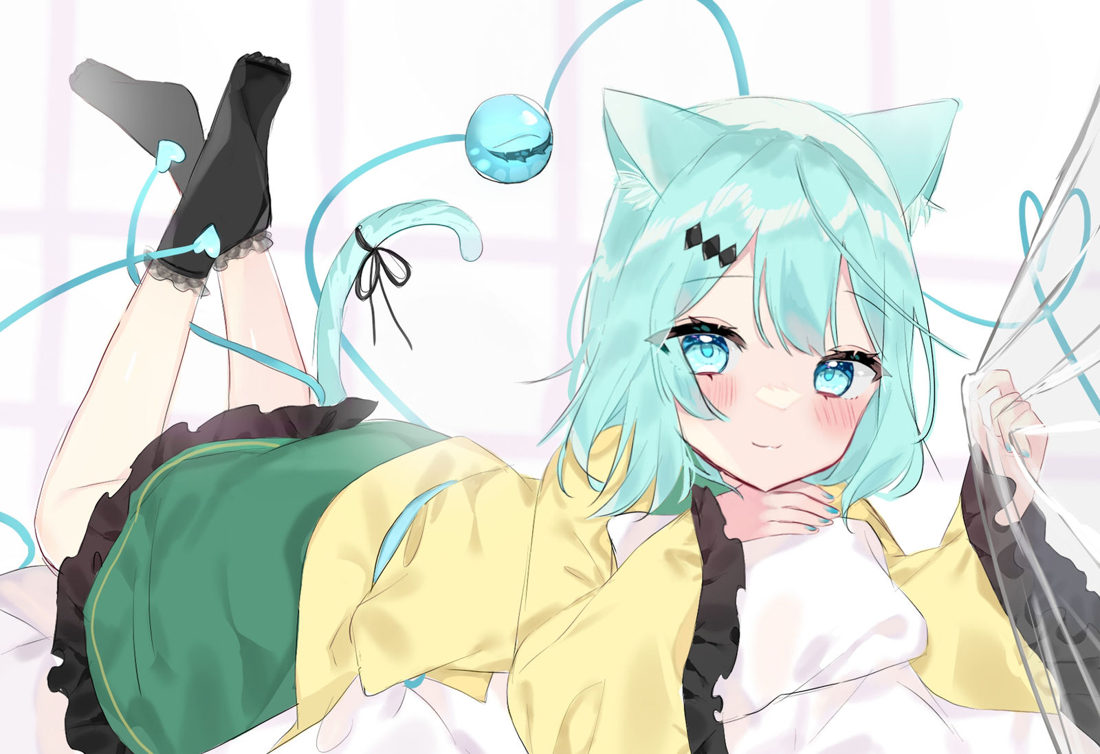 终于起床了呢。