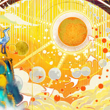 原神拜年祭《延千古》部分背景图插画图片壁纸