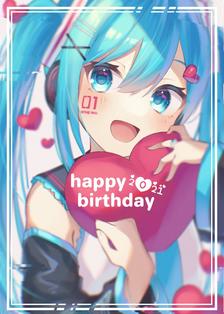 初音未来生日快乐！！插画图片壁纸