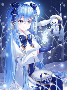 雪初音2021插画图片壁纸