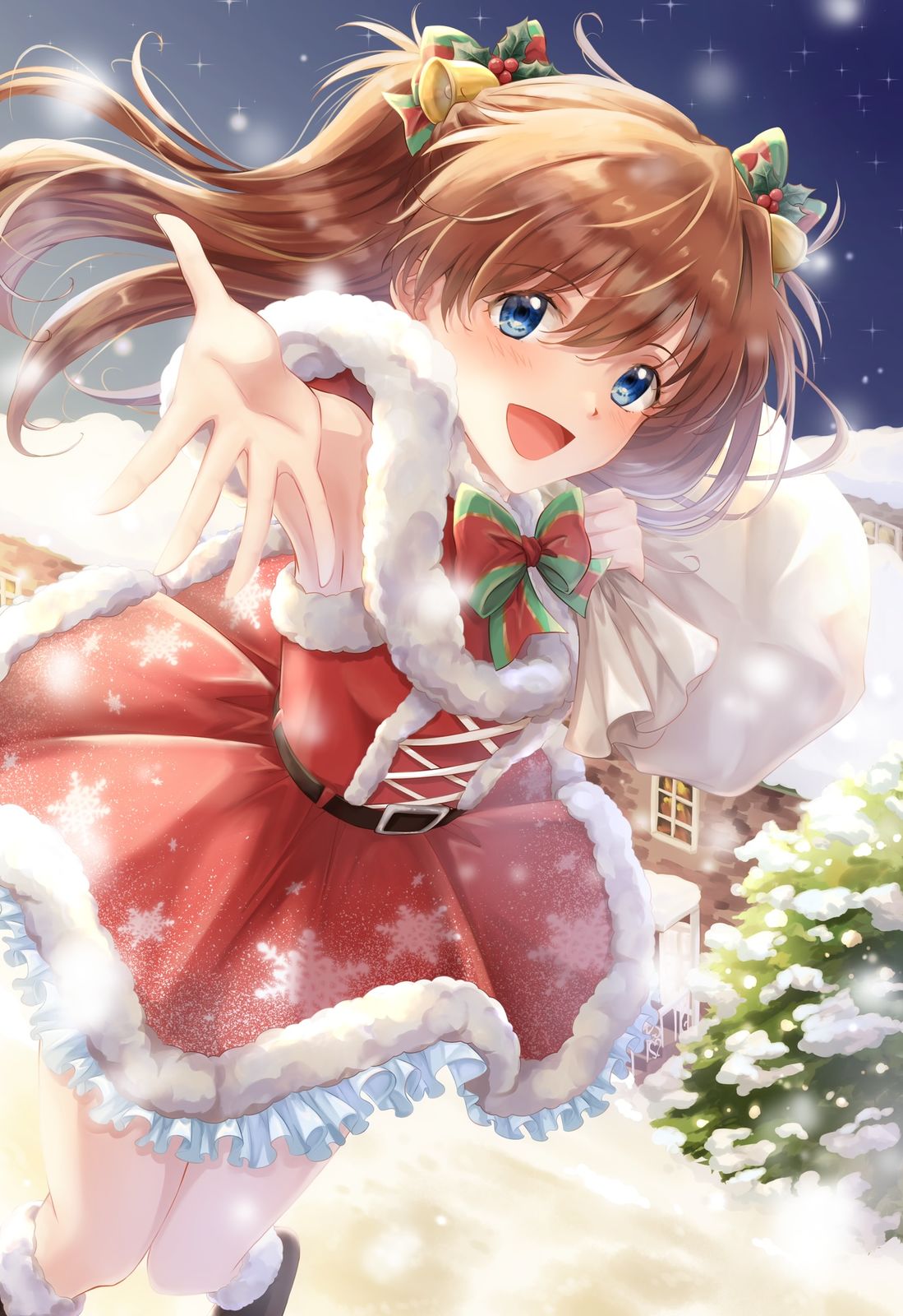  Merry Christmas 插画图片壁纸