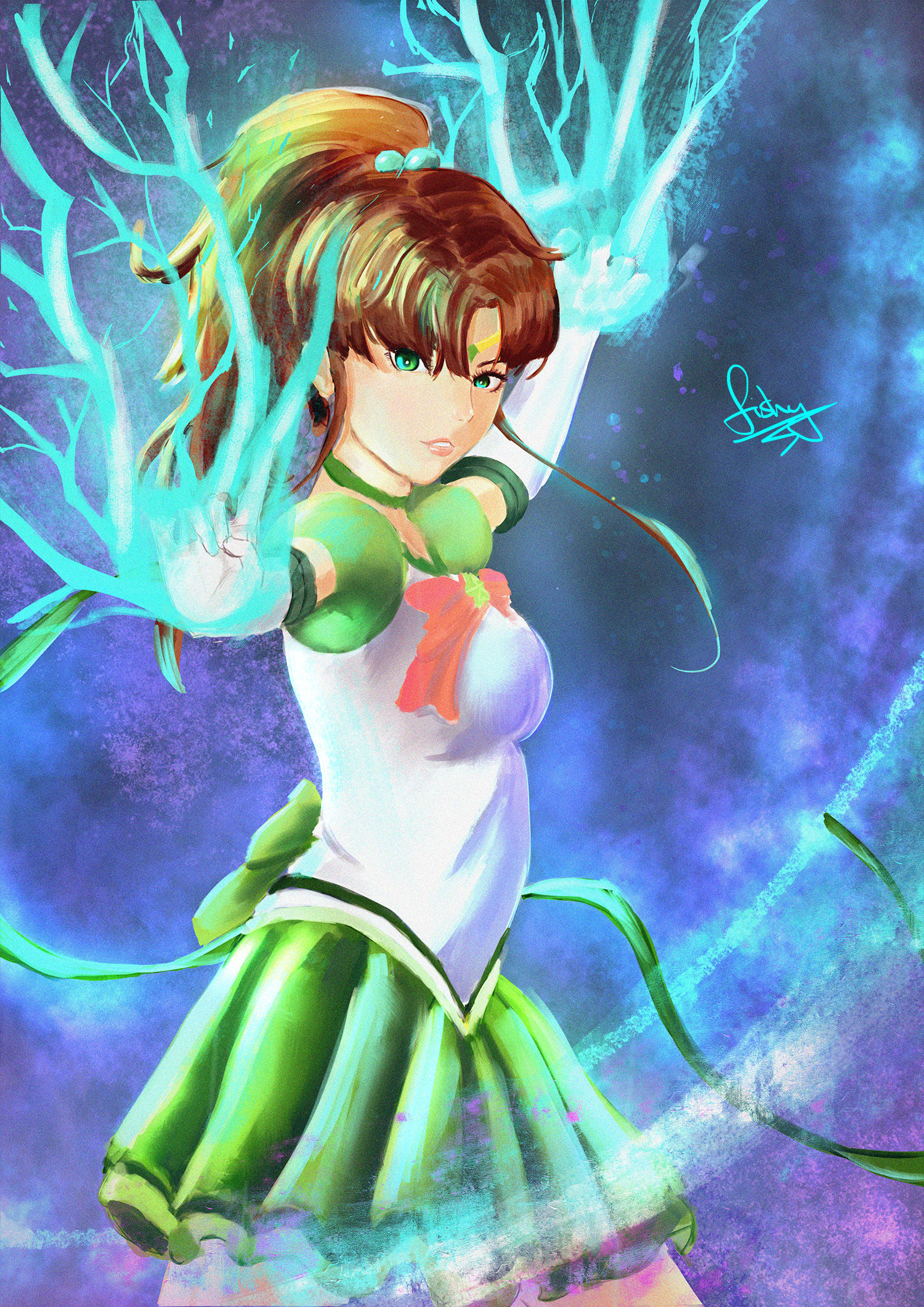 Sailor Jupiter!!插画图片壁纸