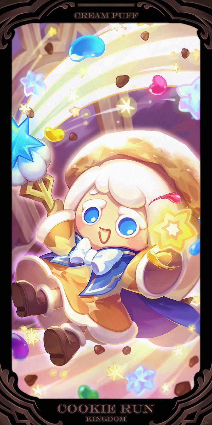 【Cookierun Kingdom】Cream Puff插画图片壁纸