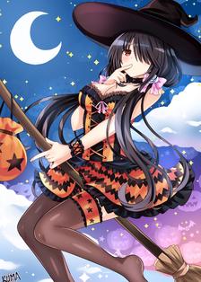 Kurumi Halloween插画图片壁纸