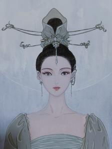 《西游记》人物系列——西梁女王插画图片壁纸