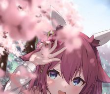 樱花树-女孩子兽耳