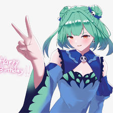 Happy Birthday Rushia!插画图片壁纸