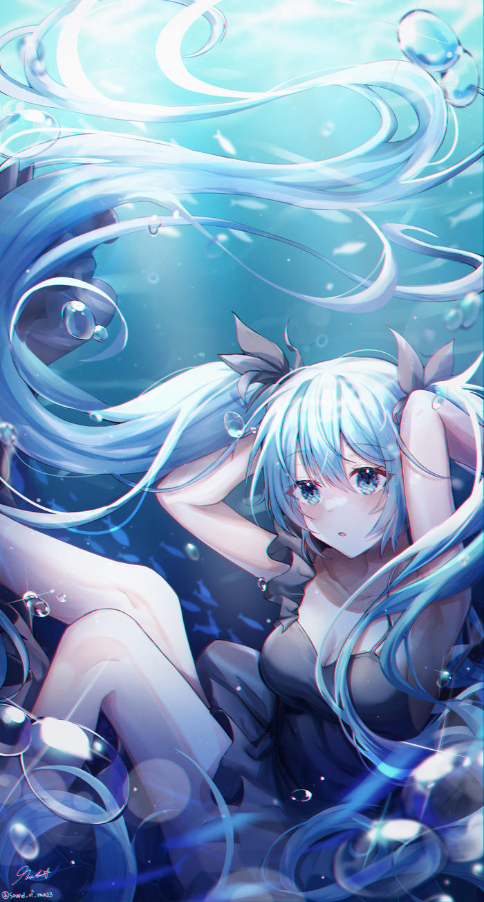 深海少女插画图片壁纸