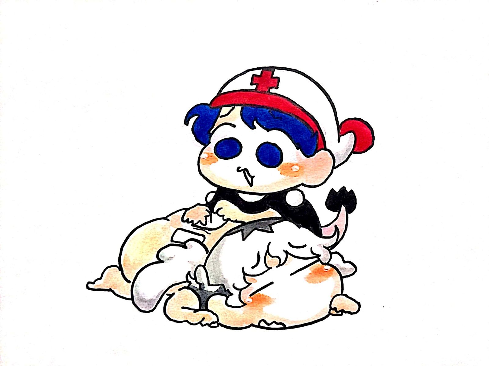 像垂头什么的插画图片壁纸