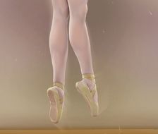 芭蕾舞练习中♡-雛小織バレエ