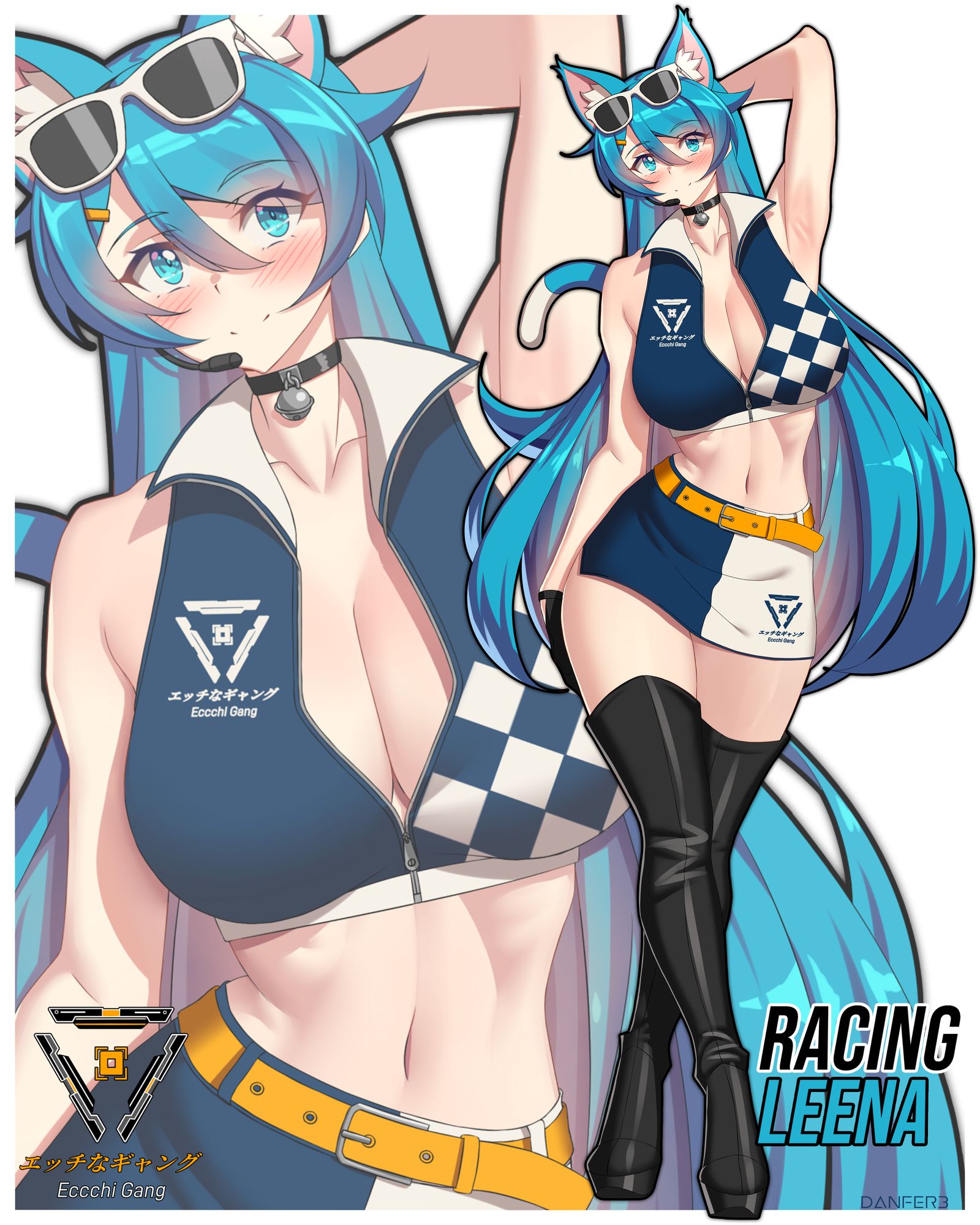 Racing Leena (new design)插画图片壁纸