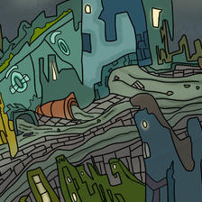 《消失的废墟》2插画图片壁纸