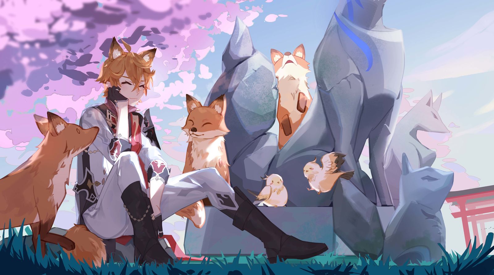 狐原神达达利亚横图