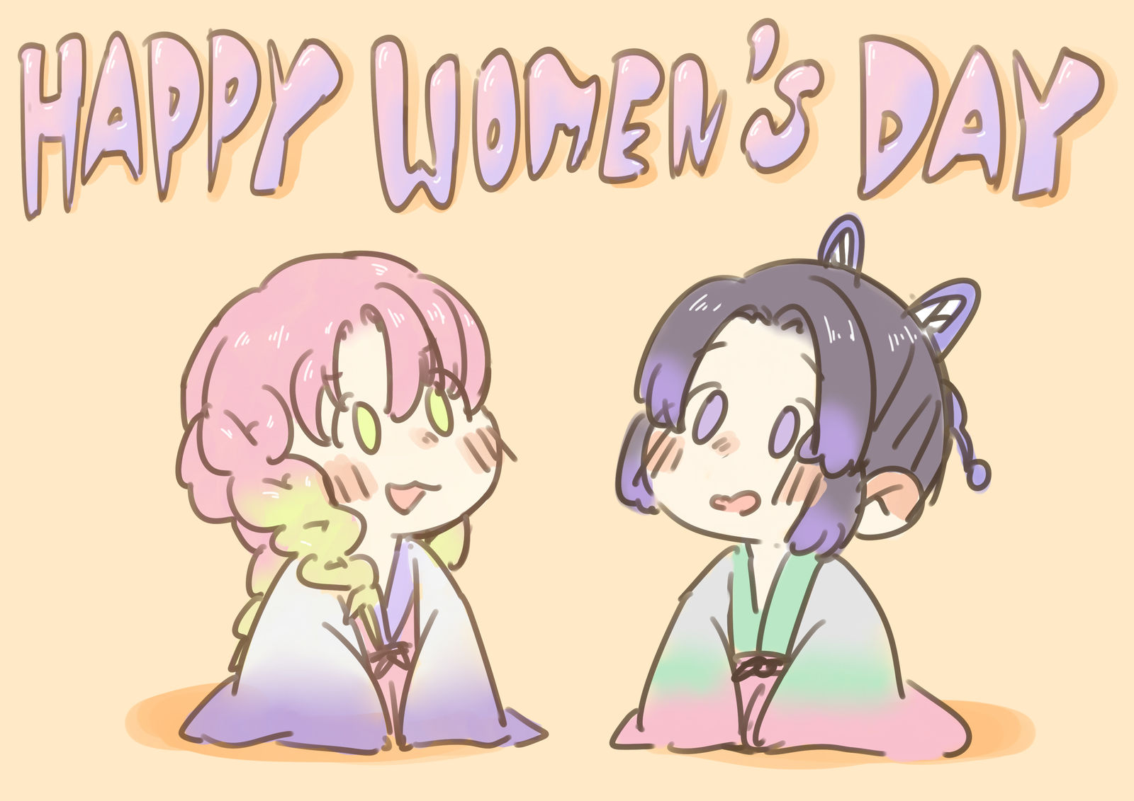 HAPPY WOMEN'S DAY!插画图片壁纸