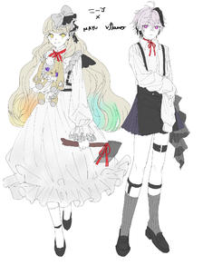 克利普顿以外的VOCALOID prsk服装妄想插画图片壁纸