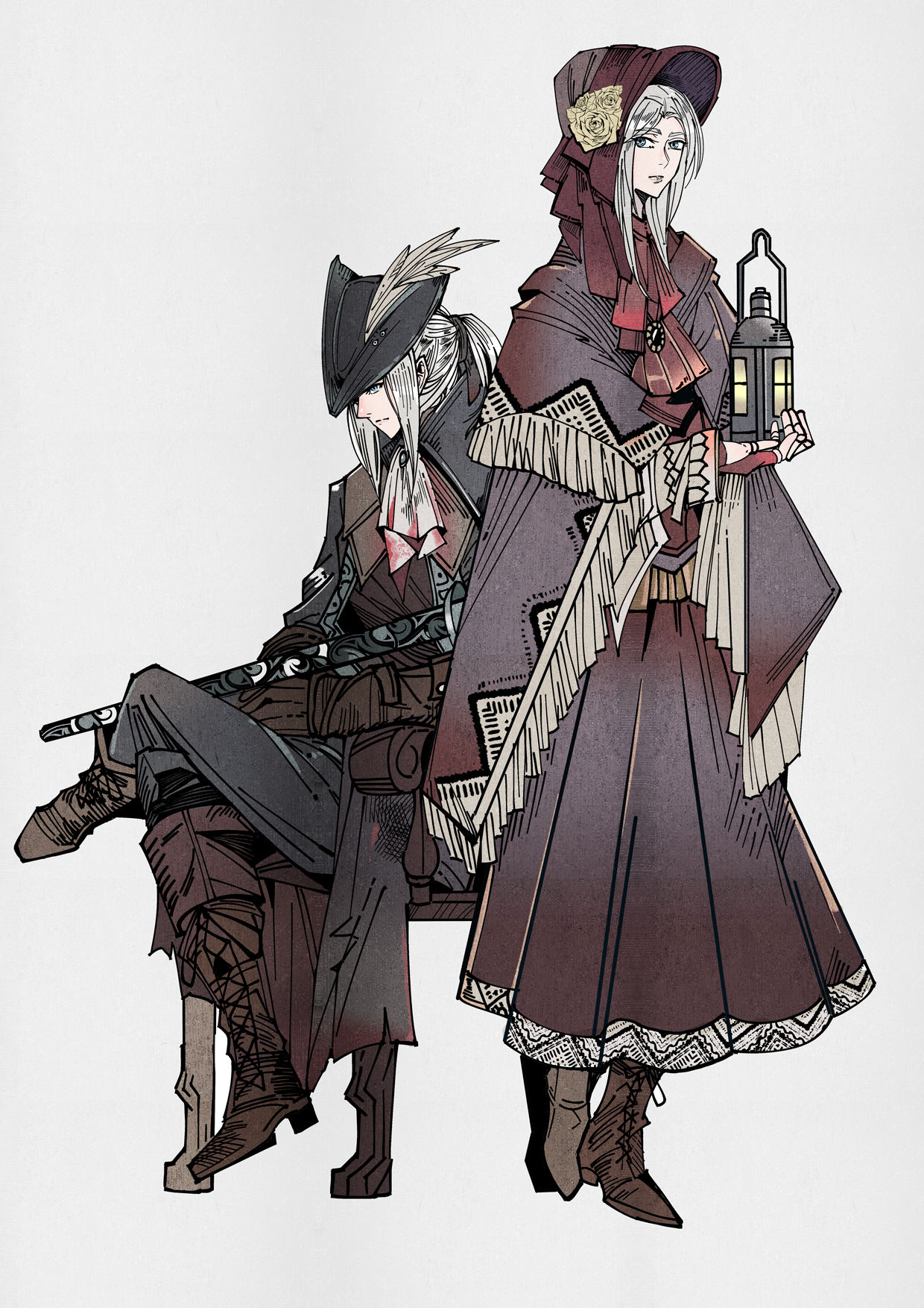 Doll & Lady Maria of the Astral插画图片壁纸