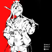 Erza Scarlet : Persona 5 Style插画图片壁纸