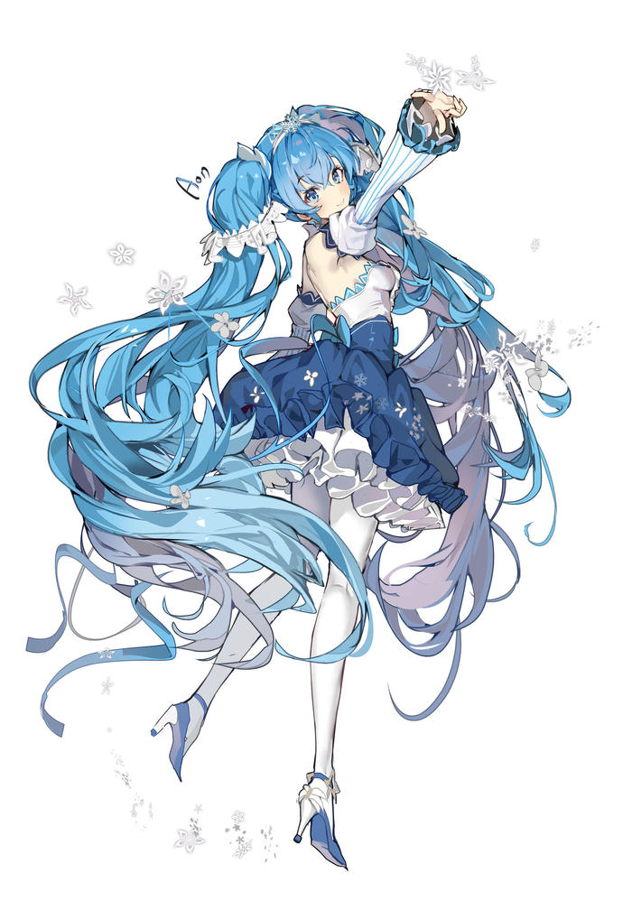 雪初音插画图片壁纸