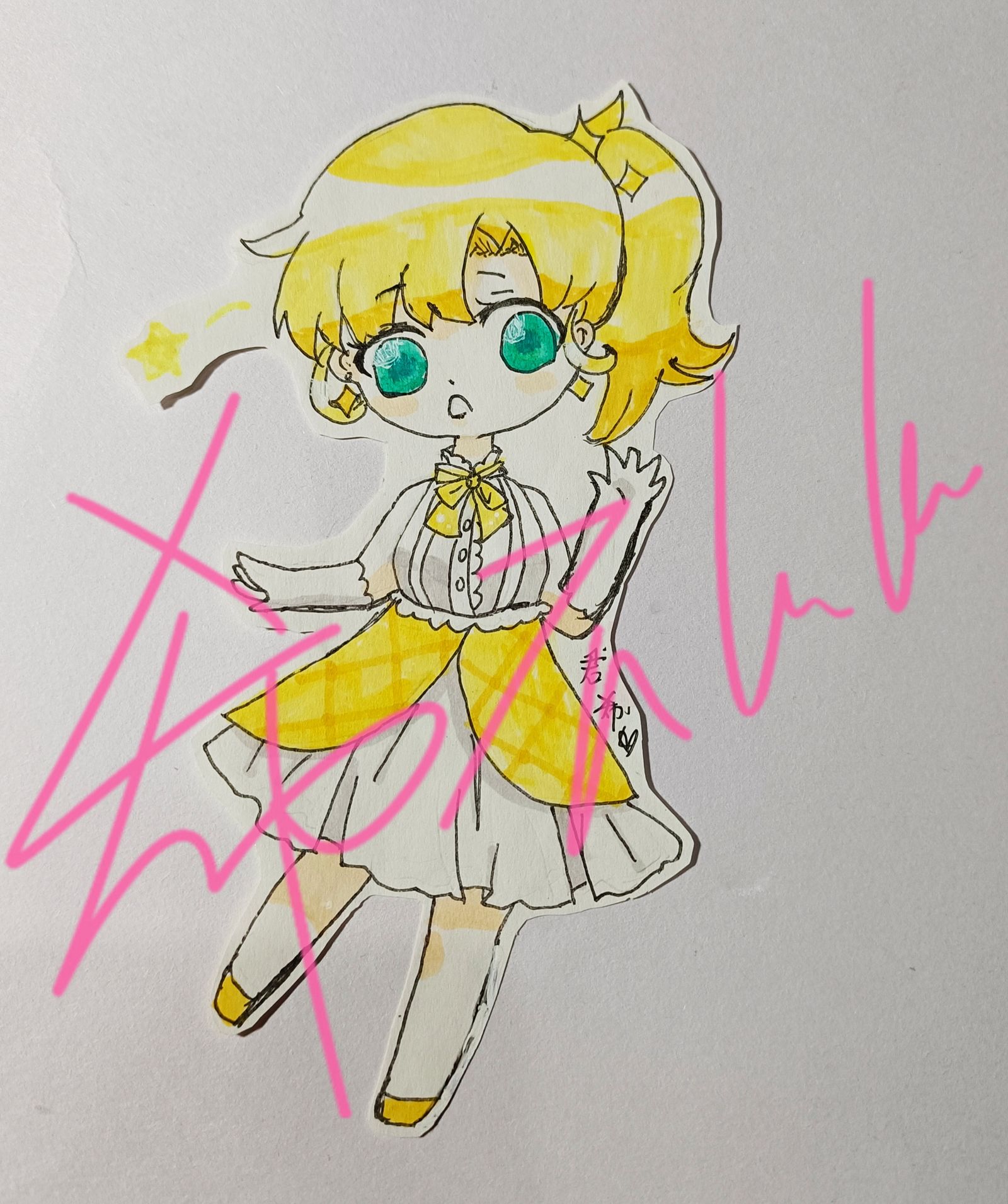 q版人物-二次元 手绘 临摹女孩子原创作品-触站