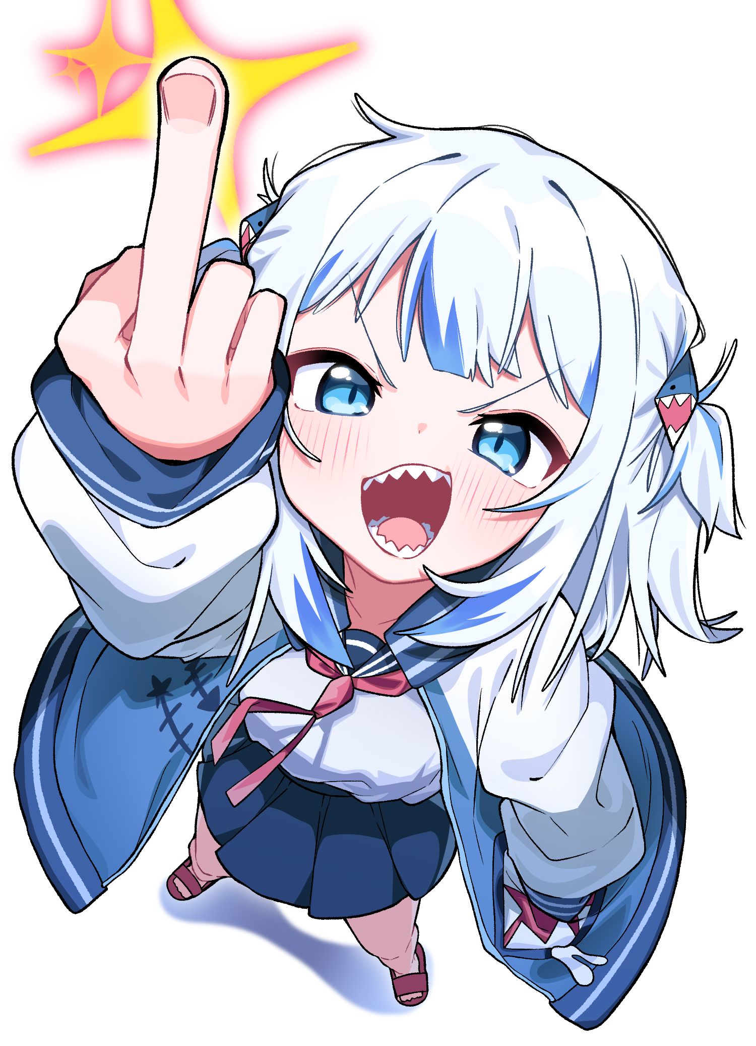 f.y gura插画图片壁纸