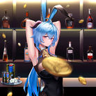 酒吧兔女郎-甘雨