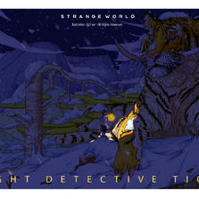 误入奇异境——《夜探虎》插画图片壁纸
