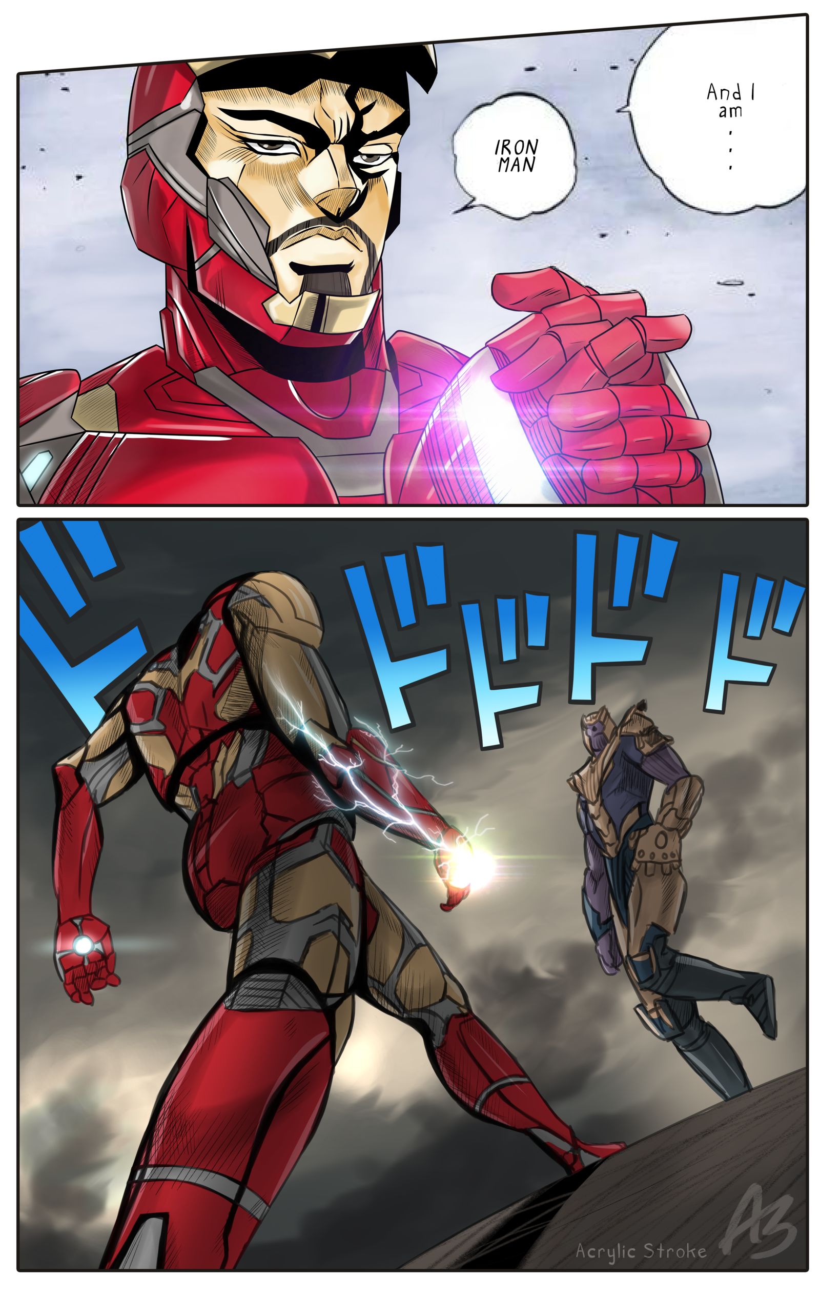 I am Iron Man插画图片壁纸