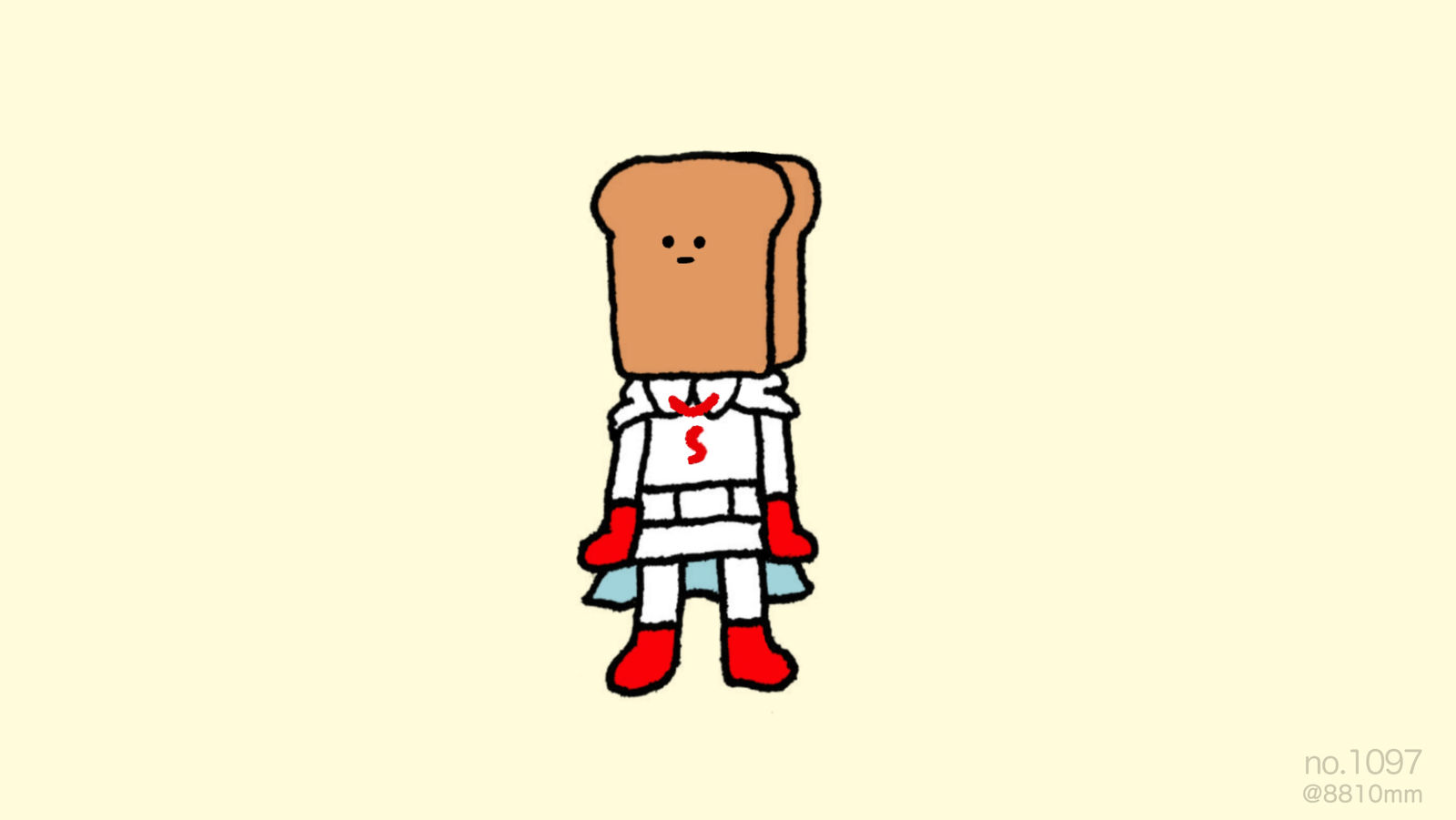 以面包为端的面包包插画图片壁纸