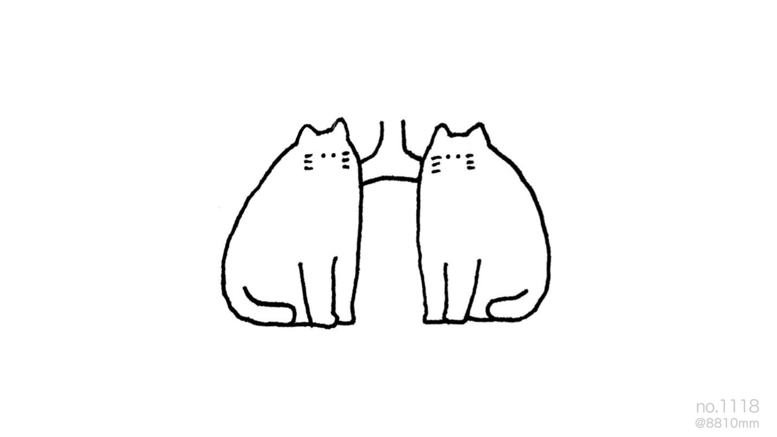 我的肺是猫插画图片壁纸
