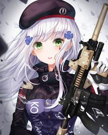 HK416插画图片壁纸