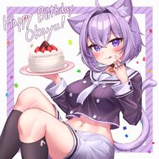 Happy Birthday Okayu!插画图片壁纸