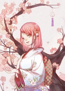 【仕事绘】桜插画图片壁纸