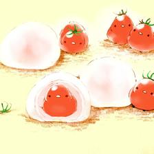 番茄大福插画图片壁纸