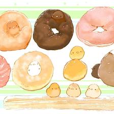 重磅甜甜圈插画图片壁纸