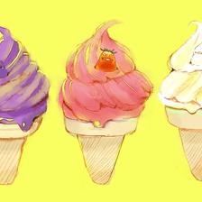 冰淇淋日插画图片壁纸
