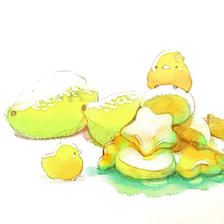 柠檬糖插画图片壁纸