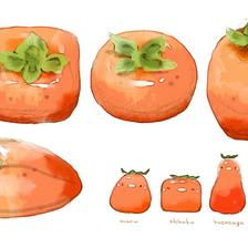 色々柿插画图片壁纸