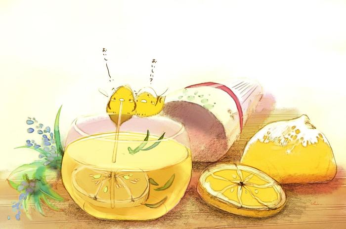大胆柠檬水插画图片壁纸