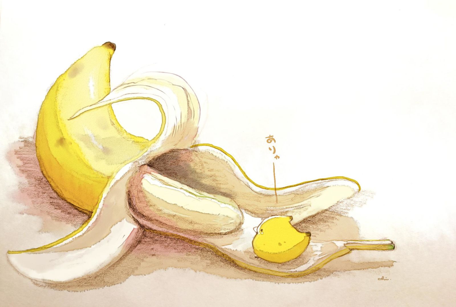 迷你香蕉插画图片壁纸