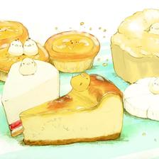 奶酪蛋糕插画图片壁纸
